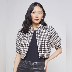 LAGENCE Cove Cropped Tweed Jacket